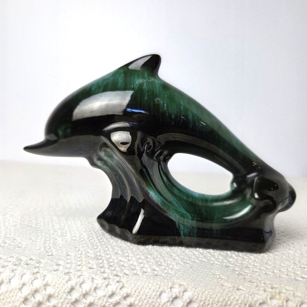 Vintage Blue Mountain Pottery Dolphin 7"